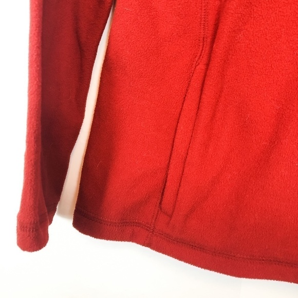 Chaps Sports Half Zip Fleece Pullover Red Women's - Picture 3 of 8